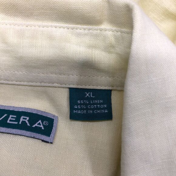 Cubavera Men Short Sleeve Linen Cotton Button Up Shirt Size Extra Large B262 -26 - Picture 6 of 13